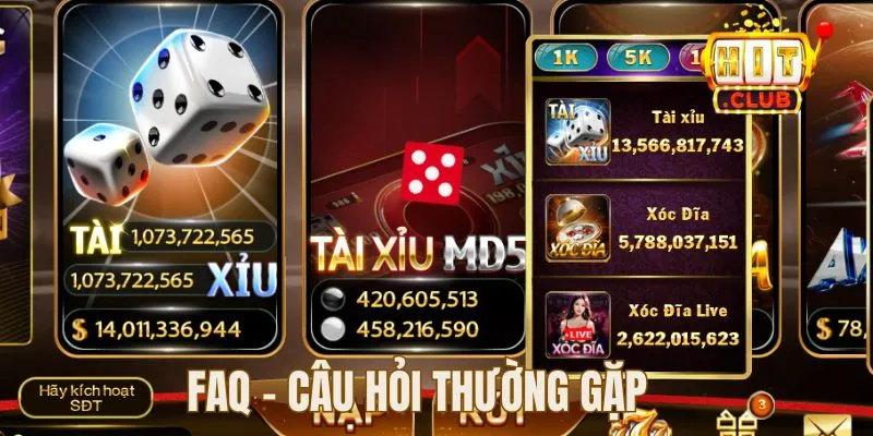 FAQ - Hitclub tặng sinh nhật lên đến 790.000đ
