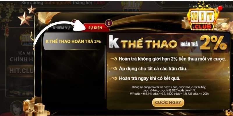 Một số chương trình Hitclub tặng không giới hạn giftcode