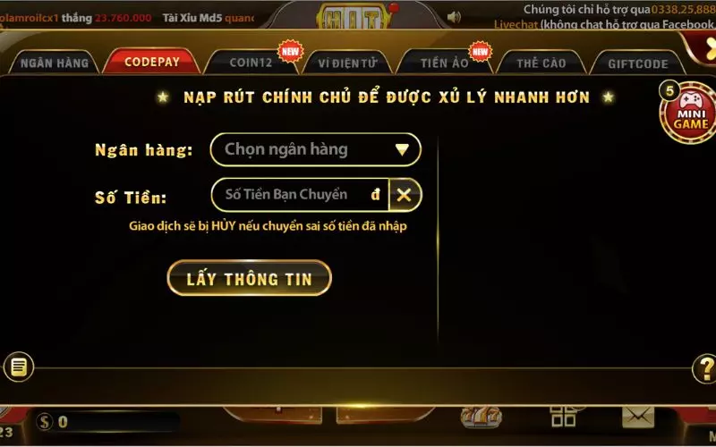Tham gia nhận ưu đãi tặng 100% giá trị thẻ nạp