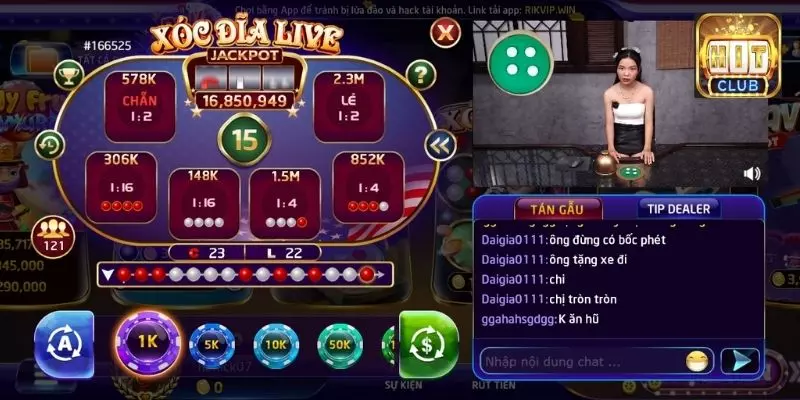 Cách chơi xóc đĩa ngay trên sóng livestream